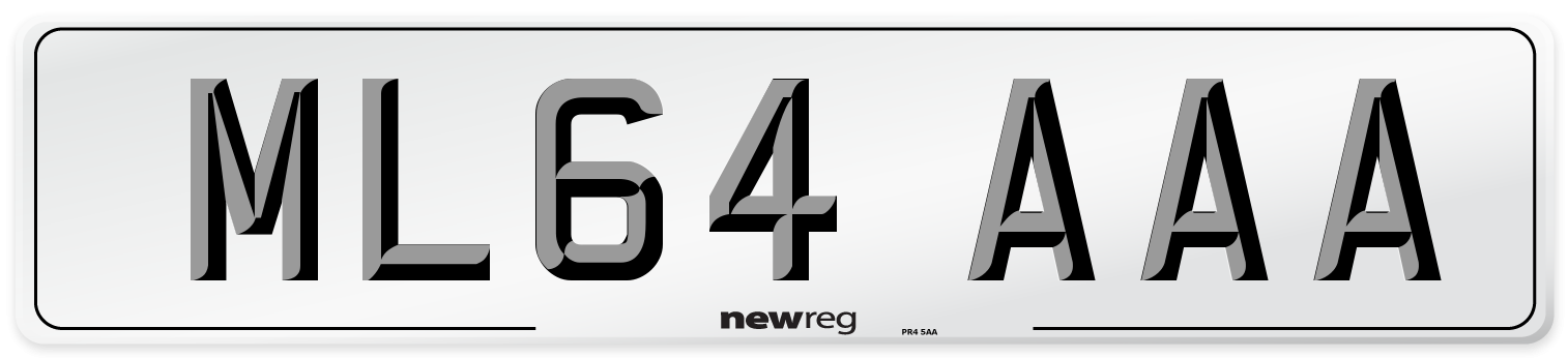 ML64 AAA Number Plate from New Reg